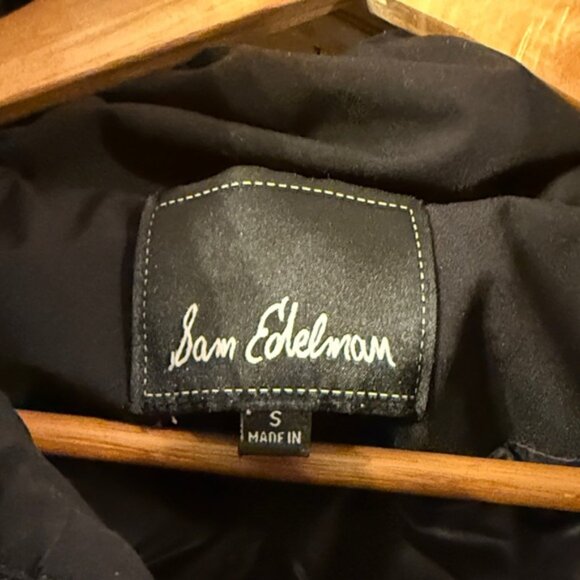 Sam Edelman Black Puffer Jacket Small - Picture 3 of 5